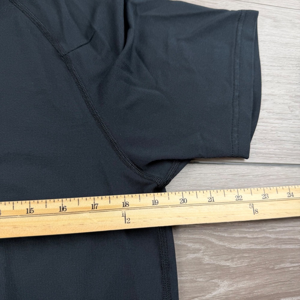 Rhone Mens Short Sleeve Delta Pique Polo Shirt Black Medium - Picture 8 of 10